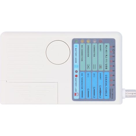 Testeur de câble coaxial multifonction 4-en-1, outil réseau RJ11 RJ45 USB BNC, vérificateur de continuité pour électricien, testeur de câblage professionnel (1/5)