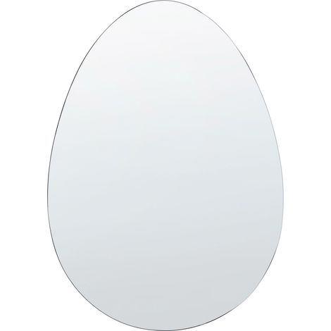 Specchio da parete ovale senza cornice argento 50 x 70 cm Montresor (1/5)