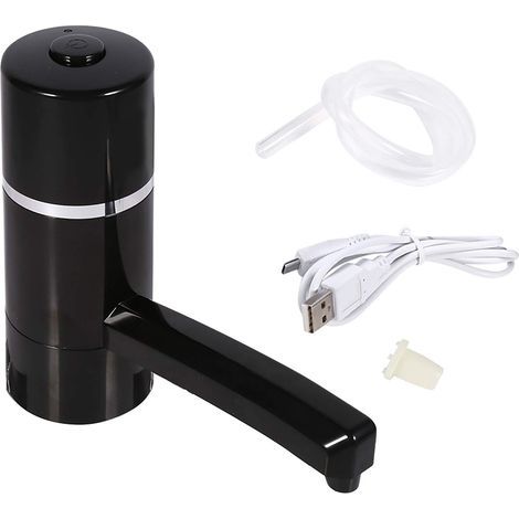 1x Rechargeable Wireless Water Bottle, Electric Drinking Water Pump, Portable USB Dispenser (Black) (1/5)