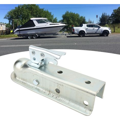 Connecteur droit pour bâches de remorque, compatible avec l'acier carré de 50 mm ou les tubes carrés, rotule de 2 pouces, 3500 lb (surpoids). (1/5)