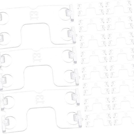 30-teiliger, schmetterlingsförmiger Kunststoffclip-Rollohalter für stilvolle Dekorationszwecke, einschließlich des Wechselns von Gardinen und Fensterdekorationen. (1/5)