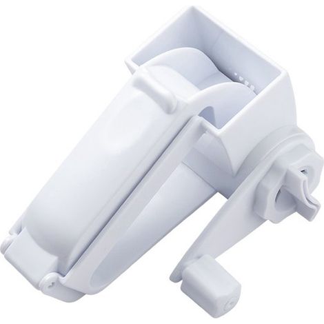 Râpe à fromage - Râpe à fromage - Râpe de cuisine - Râpe - Râpe à fromage rotative manuelle - plastique - pour fromage, citron - blanc - Outils de Cuisine - 147,26cm (1/4)