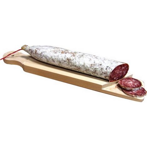 1PZ TAGLIERE IN LEGNO PER SALAME cm. 37x7,5x2