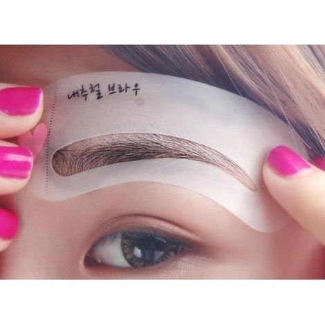 ensemble de pochoirs de mise en forme des sourcils DIY outil de maquillage 3 pièces HB057-Ywey