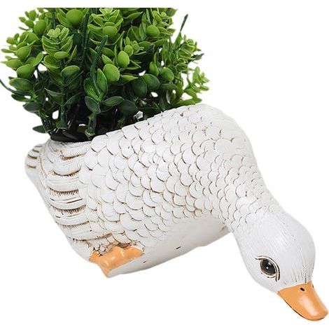 Décorations de pots de fleurs créatives sur le thème des animaux utilisez des pots de fleurs réalistes en forme d’animaux dans votre jardin extérieur. (1/5)