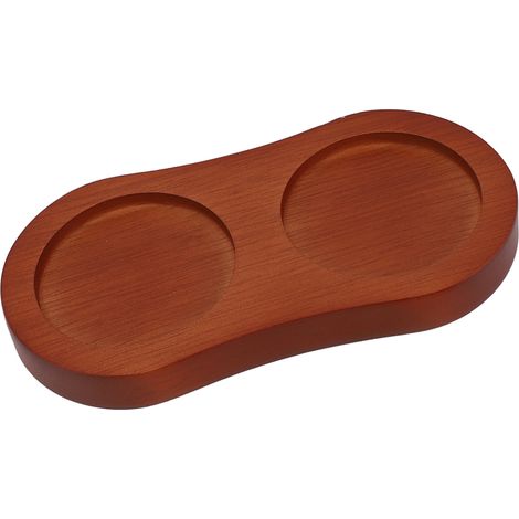 Vassoio in legno a forma di otto per macina sale e pepe, facile da usare, per riporre diverse bottiglie di condimenti. (1/5)