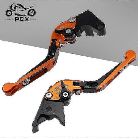 Accessoires moto uniques pour Honda CB125R, CB150R, CB250R, CB300R, CB190R, CB190X et CB190SS : poignées, leviers de frein et d'embrayage, guidon (orange). (1/5)