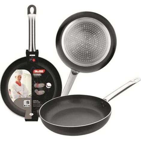Ibili I-chef padella per friggere 24 cm antiaderente acciaio inox