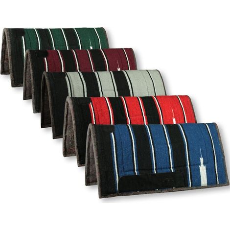 ROSSO - Sottosella western navajo con interno in feltro modello Silver Horse Strong
