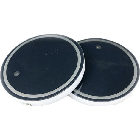 Support De Tasse Led Avec Motifs Personnalisables - Lumière D Ambiance En Acrylique Pour Intérieur Auto - 7 Couleurs - 2 Pièces (1/5)