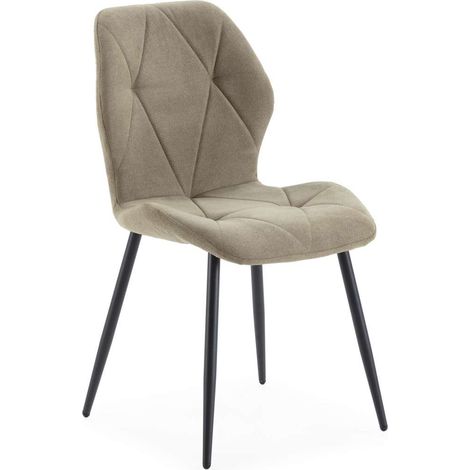 Pack de 4 sillas modelo Palma tapizado textil verde, 85cm(alto) 47.5cm(ancho) 57.5cm(largo) (1/5)