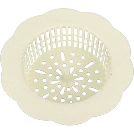 Filtre de bonde d'évier en forme de fleur, passoire à cheveux en plastique pour cuisine et salle de bain (1/4)