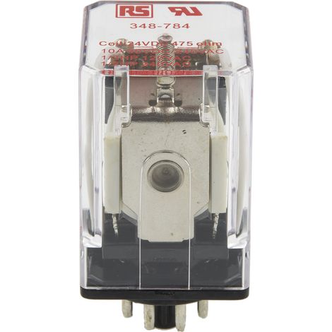 RS PRO Relais sans accrochage 2 RT, bobine 24V c.c. Enfichable 1.2W ( Prix pour 1 )