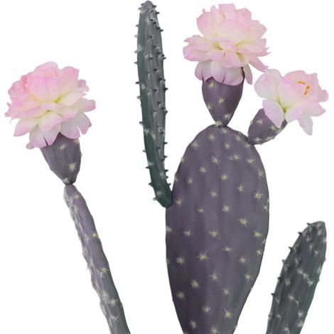 Cactus artificiel réaliste 86cm en pot blanc – Plante décorative désertique, feuillage UV – Textensionure naturelle – Usage intérieur/extensionérieur salon, chambre, bureau (1/5)