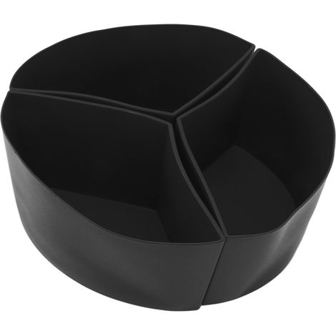 Lot 3 en 1 Séparateur en Silicone pour Mijoteuse, Réutilisable Anti-Fuite, Passe au Lave-Vaisselle, Liner pour Marmite 6 Litres Noir (1/5)