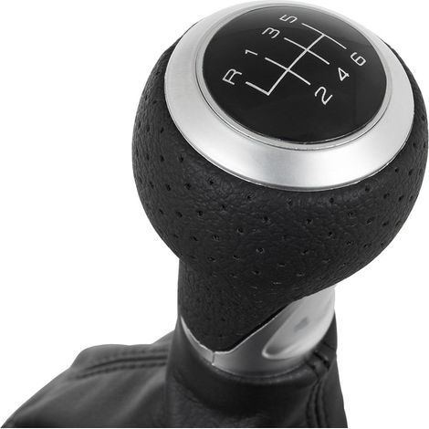 Pomello del cambio nero Audi A3 8L 00-06 + CUFFIE NERE 6 MARCE (1/5)