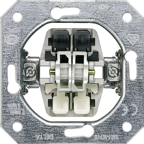 Siemens DELTA Elemento de dispositivo empotrado Pulsador doble, 2 contactos NA, 5TD2111