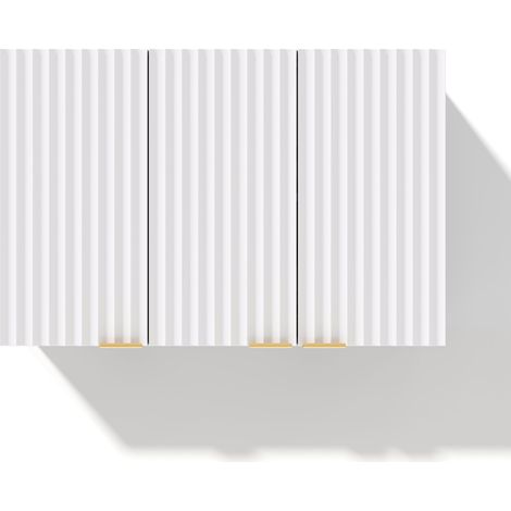 Meuble mural de cuisine à 3 portes en MDF 90 x 29 x 60 cm avec rangement suspendu pour cuisine, salon et salle de bains (1/5)