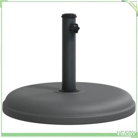 Base de parasol - FAFEICY - 368673 - 15 kg - Mâts Ø32/35/38 mm - Rond plastique/béton (1/5)