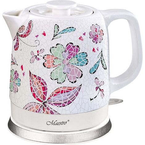 Bouilloire électrique en céramique MAESTRO MR-068 1,5 L 1500 W (MR-068-FLEURS) (1/5)