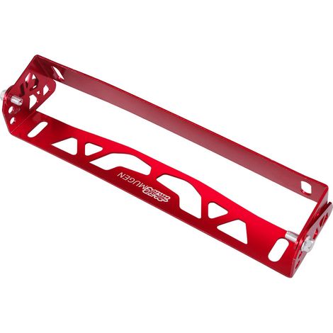 Adjustable Aluminum Alloy License Plate Frame for Car Modification - Patterned License Plate Frame - Red