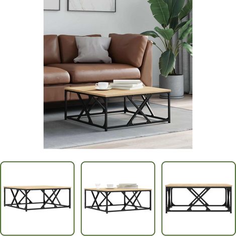 Wohnzimmer Couchtisch -  Couchtisch Sonoma-Eiche 70x70x30 cm Holzwerkstoff (1/5)
