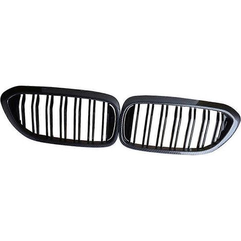 51137390864 51137390863 Heckstoßstangengrill in Carbonfaser-Optik für BMW 5er G30 G31 530i 540i 2017-2018 (1/5)