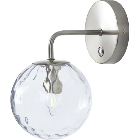 Teamson Home applique tactile variable en verre et argent (1/4)