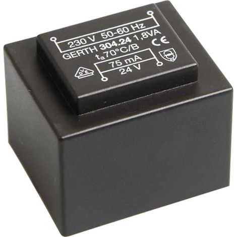 Gerth PT302402 Trasformatore per PCB 1 x 230 V 2 x 12 V/AC 1.80 VA 75 mA (1/3)