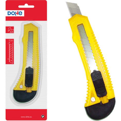 Dohe Coupe-plastique robuste - Lames en acier coupées - Système de verrouillage de la lame - Guide en plastique