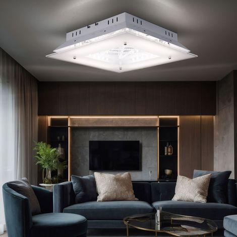 LED 16 Watt Decken Strahler Kristall Glas Esszimmer Leuchte 4-flammig