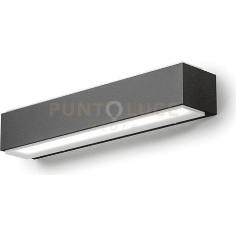 GES963- APPLIQUE LED 4000K 856LM 20W ALLUMINIO IP65 GRIGIO ANTRACITE 36CM