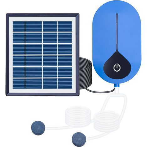 Solar-Luftpumpe, 3 Betriebsmodi, Teichbelüfter, Sauerstoffblasengenerator, 1,5 W (1/5)