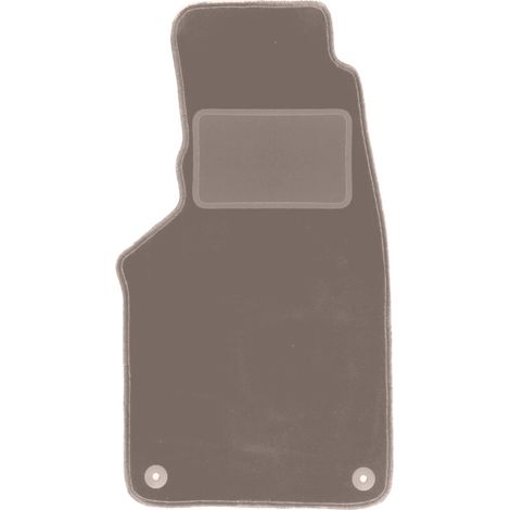Fahrer-Samtmatte für: Volkswagen Transporter T4 Caravelle Schaltgetriebe (1993-2001), beige