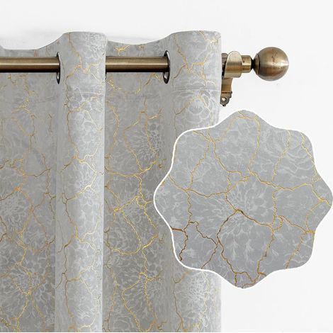 Rideau Occultant Velours Lot De 2, 140x245cm, Rideaux Salon Rideau Thermique Isolant Anti Chaud Intérieurs, Rideau Phonique Anti Bruit, Moderne Chambre Maison Dressing, Beige (1/5)