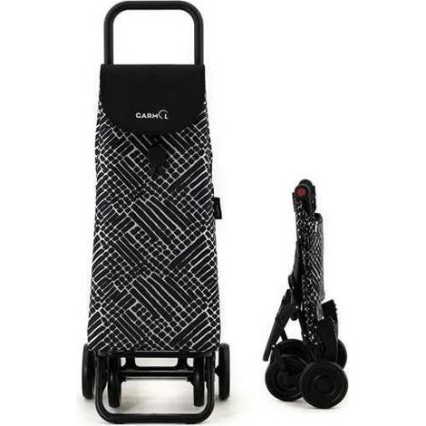 Carro compra GARMOL G4P block negro 55l. plegable