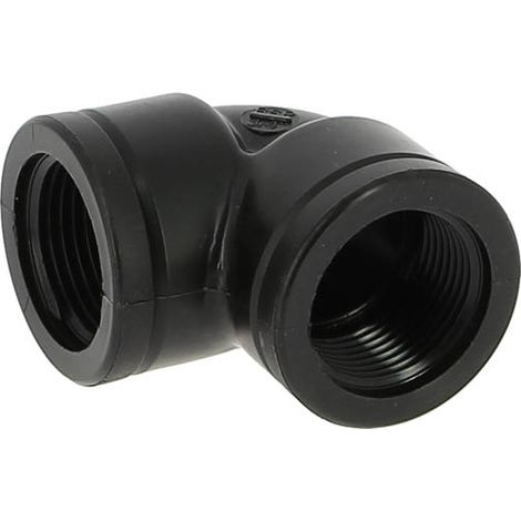 Coude plastique 90° femelle-femelle 20-27