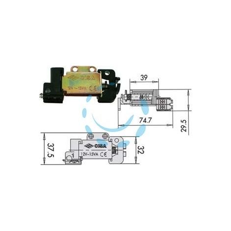 BOBINE TENSIONE 12V PER SERRATURA ELETTRICA - (07025 00)