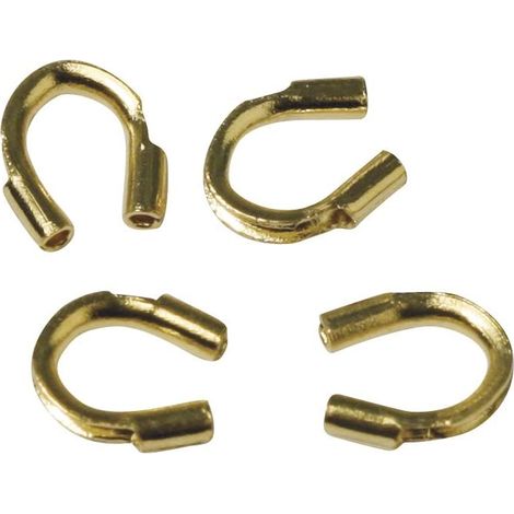 RAYHER - 4 PEZZI - PROTEZIONE PER FILI SENZA NICHEL 4X3MM - COLORE ORO