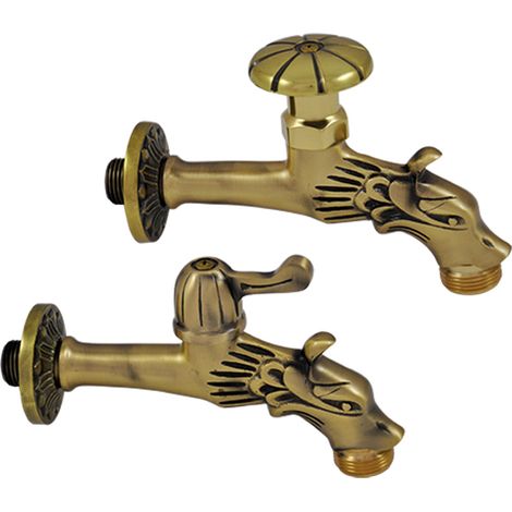 RUBINETTO ORNAMENTALE 'RINASCIMENTO' 1/2 con leva  - LIF