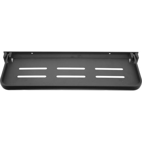 Étagère Murale Pliable Rangement Camping-Car, 40x13,3cm Étagère Flottante Aluminium Spatial, Tablette Rabattable Salle de Bain Étendoir à Linge pour Van Caravane Buanderie (Argent) (1/5)