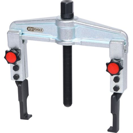 KS Tools Schnellspann-Universal-Abzieher 2-armig mit extrem schlanken, verlängerten Haken, 25-130 mm, 120 mm, 2,5t (1/2)