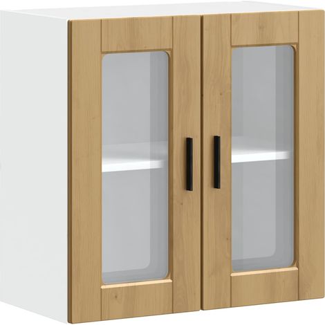 Maison Exclusive - Armario pared para cocina puerta cristal Porto