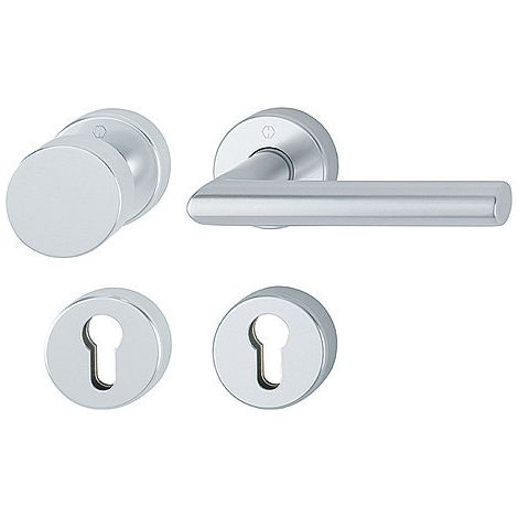 HOPPE® FH Wechselgarnitur mit Rosetten Amsterdam FS-58/42H/42HS/1400, Aluminium, 10726825 (1/3)