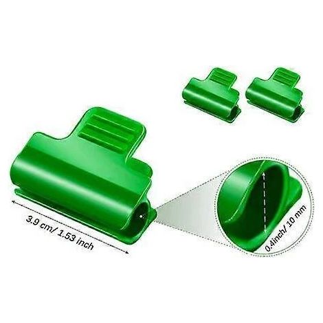 40 clips de serre pour film de couverture de rangée, filet, tunnel, arche, cadre, pince pour poteau de filet d'ombrage (10 mm) (1/4)