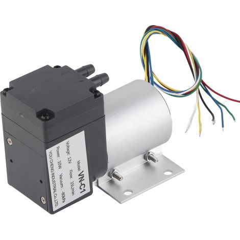 Robuste Mikro-Vakuumpumpe mit hoher und niedriger Temperaturbeständigkeit, bürstenloser, ölfreier Membranmotor, 12 V DC, 10 W (1/5)