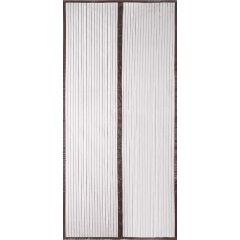 Insektenschutz Fliegengitter Magnetvorhang für Türen / Braun, 140 x 240cm