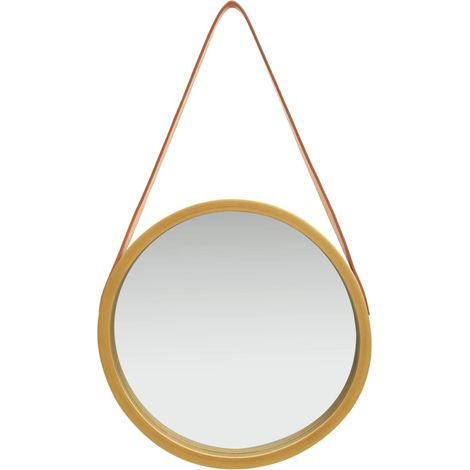 Maison Exclusive - Specchio da Parete con Cinghia 40 cm Oro