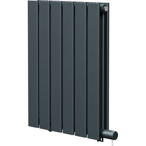Hudson Anthracite 600mm x 452mm Horizontal Electric Double Panel Radiator (1/5)