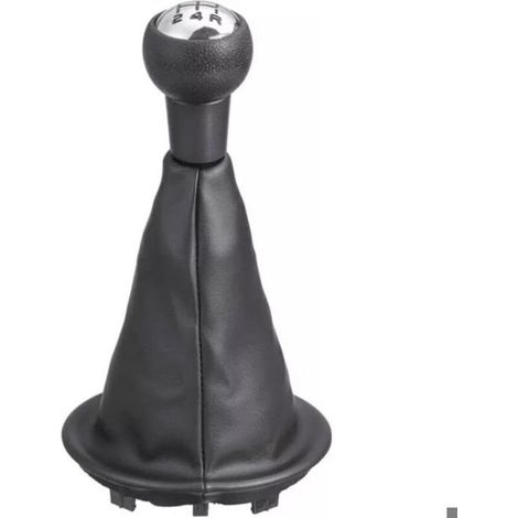 Pommeau levier vitesse manuel 5 vitesses pour Berlingo , noir avec couvercle anti-poussiere (1/4)